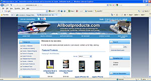 E-commerce shopping cart store website
